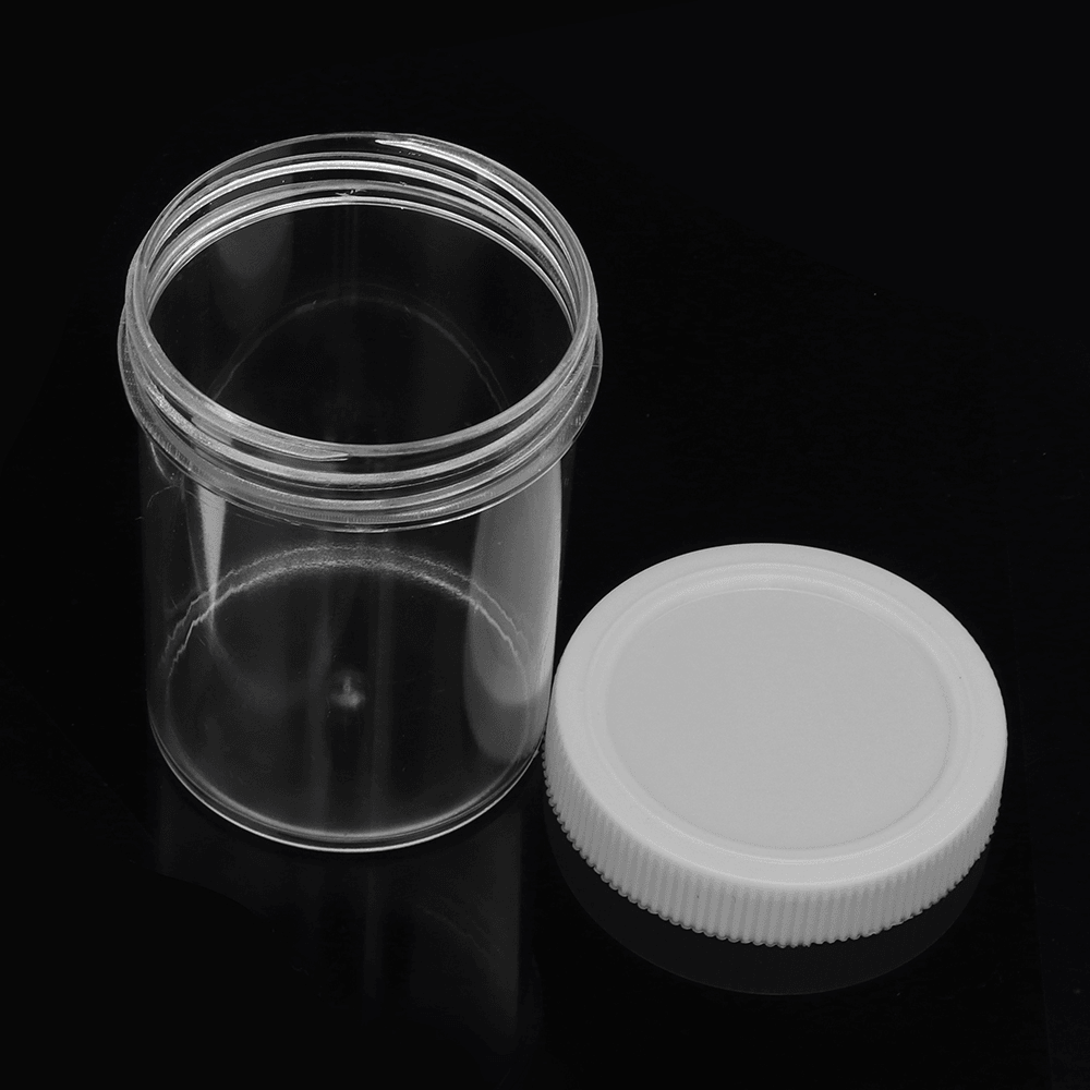 120ML White Cover Hard round Empty Bottle for Slime Crystal Mud DIY Handmade Accessories - Trendha