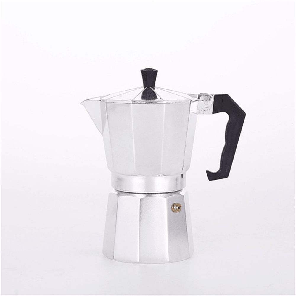 Moka Express Espresso Maker 1/2/3/6/9/12 Cup Aluminum Mocha Pot Ergonomic Handle Safety Relief Valve More Convenient to Drink Coffee - Trendha