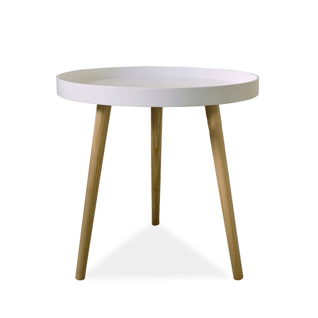 38/50Cm round Side Table Tray Small End Table Coffee Tea Table Indoor Outdoor Storage Table for Home Office - Trendha