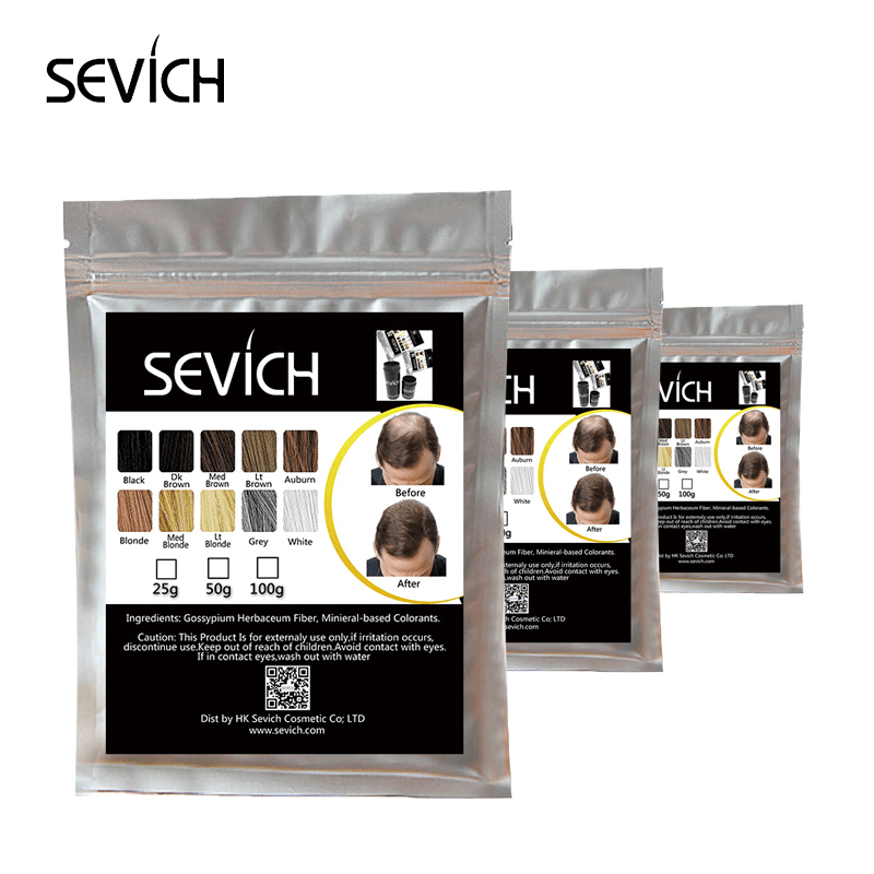Sevich 50G Hair Building Fibers Hair Loss Concealer Product Hair Extention Keratin Fiber Powder Hair Care Growth - Trendha
