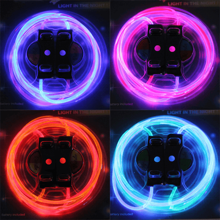 1 Pair Cool 19 Color for Pick LED Flashlight up Glow Shoelaces Party Decoration Toys - Trendha