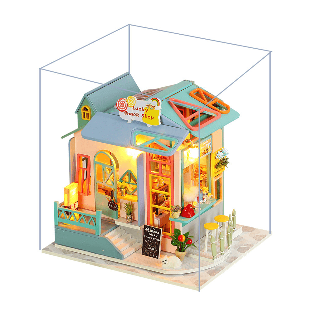 Iie Create K-061/K-062 Hand-Assembled Doll House Model Toys for Girlfriends and Children Decoration with Furniture and Dust Cover Indoor Toys - Trendha
