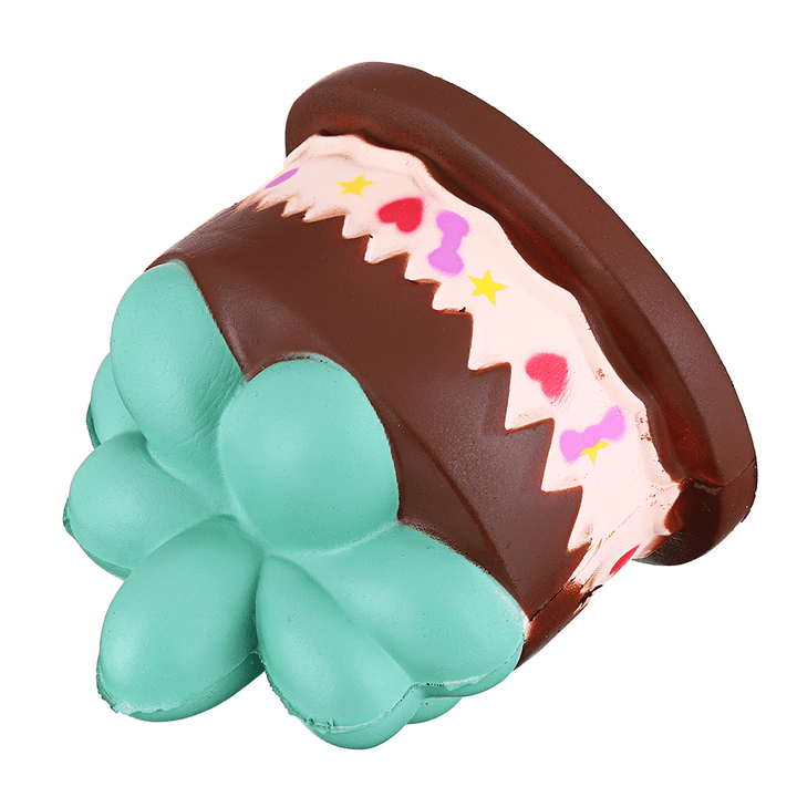 Squishy Plant Chocolate Cream Cake 9CM Slow Rising Rebound Toys with Packaging Gift Decor - Trendha