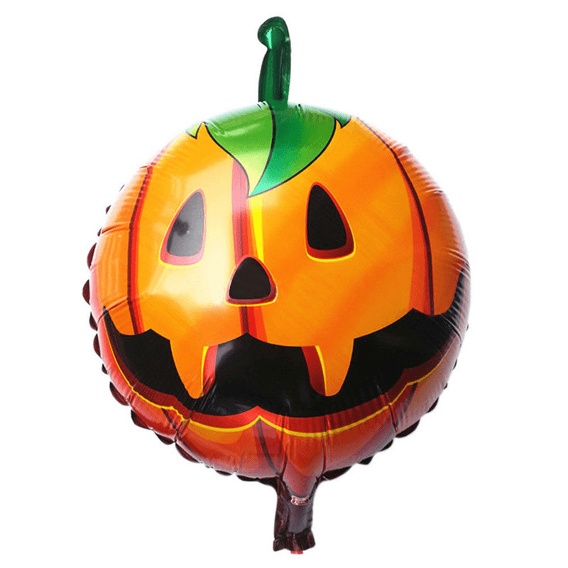 Halloween Pumpkin Head Party Home Decorations Props Foil Balloons - Trendha