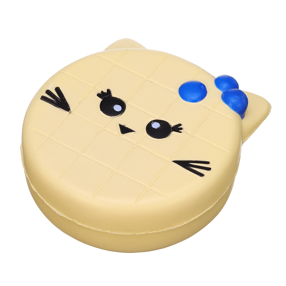 Bread Squishy Cat Face 10CM Jumbo Slow Rising Soft Toy Gift Collection with Packaging - Trendha
