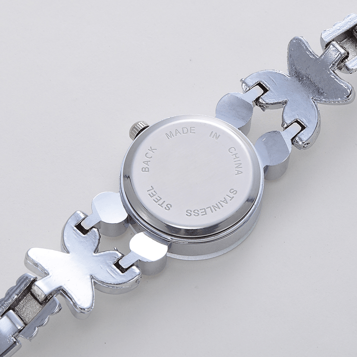 LVPAI LP171 Flower Dress Ladies Bracelet Watch Crystal Diamond Small Dial Quartz Watch - Trendha