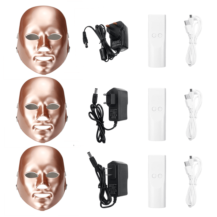 7Colors LED Facial Beauty Mask Light Therapy Skin Rejuvenation Facial Anti-Aging Beauty Machine - Trendha