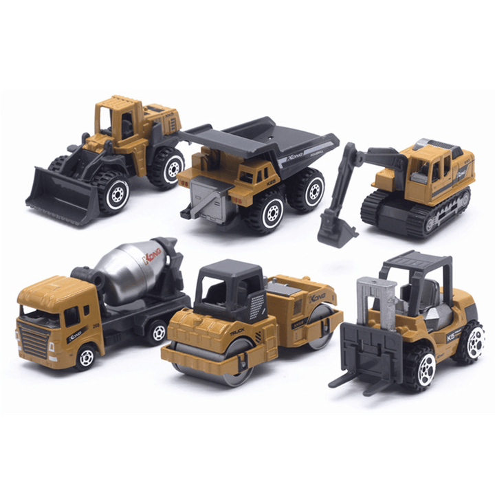6 PCS 1:64 Alloy Trcuk Classic Colorful Car Diecast Model Toys Set for Kids Gift - Trendha