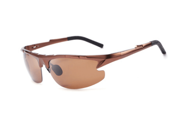 Aluminum Magnesium Sunglasses Men'S Glasses Driver Driving Mirror Polarizer Fashion Sunglasses - Trendha