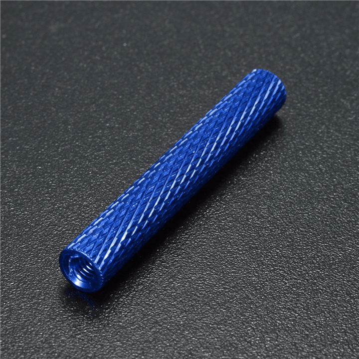 Suleve™ M3AS7 10Pcs M3 30Mm Knurled Standoff Bolt Aluminum Alloy 6061 Anodized Spacer Multicolor - Trendha