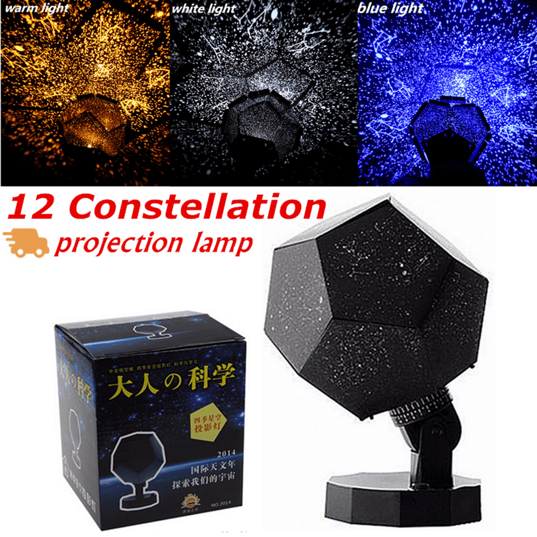 Home Decor Romantic Astro Star Sky Laser Projector Cosmos Night Light Lamp Gift Toys - Trendha