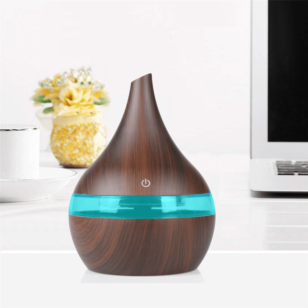 300Ml Electric Ultrasonic Air Mist Humidifier Purifier Aroma Diffuser 7 Colors LED USB Charging for Home Car Office - Trendha