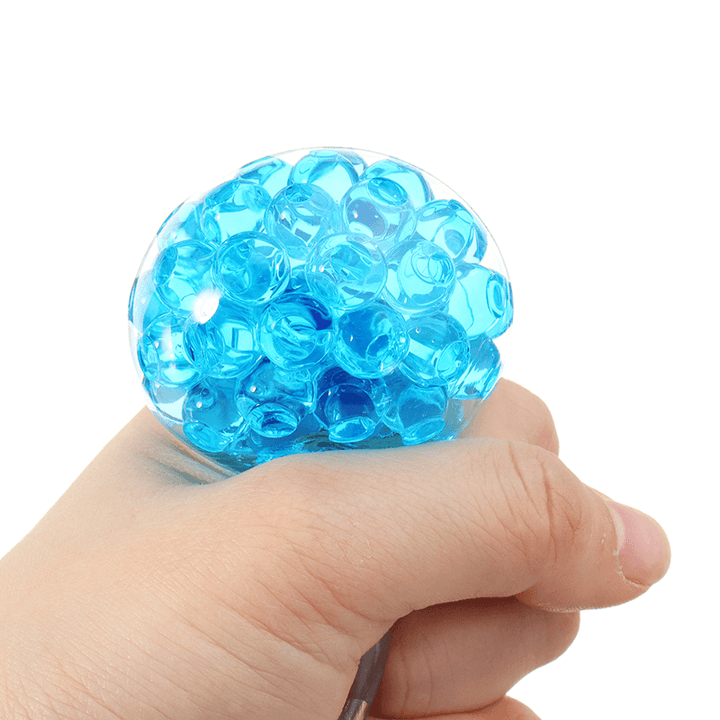 Squishy Multicolor Tofu Mesh Stress Reliever Ball 5*4*2CM Squeeze Stressball Party Bag Fun Gift - Trendha
