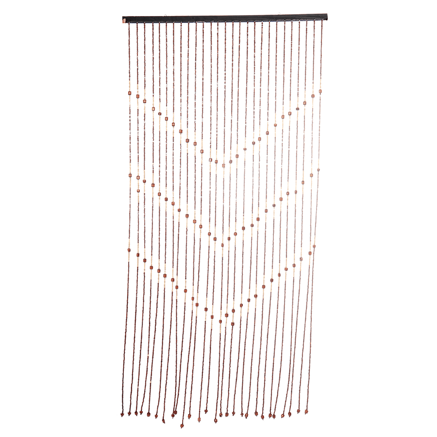 90*175Cm 27 Line Retro Wooden Bead String Door Curtain Blinds Fly Screen for Porch Bedroom Living Room Bathroom - Trendha