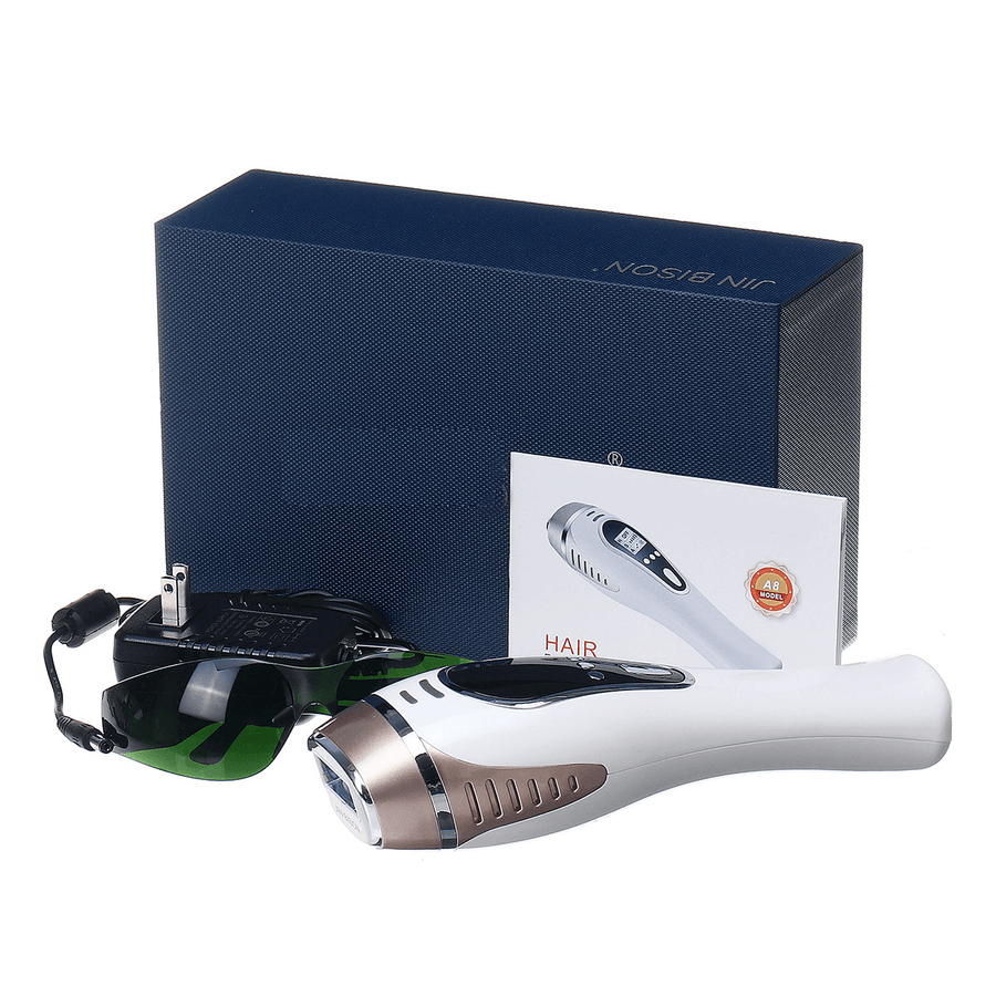 500,000 Flashes 5 Gear LCD Permanent IPL Epilator 4.3Cm² Multi-Used Laser Painless Hair Removal System for Women & Men - Trendha