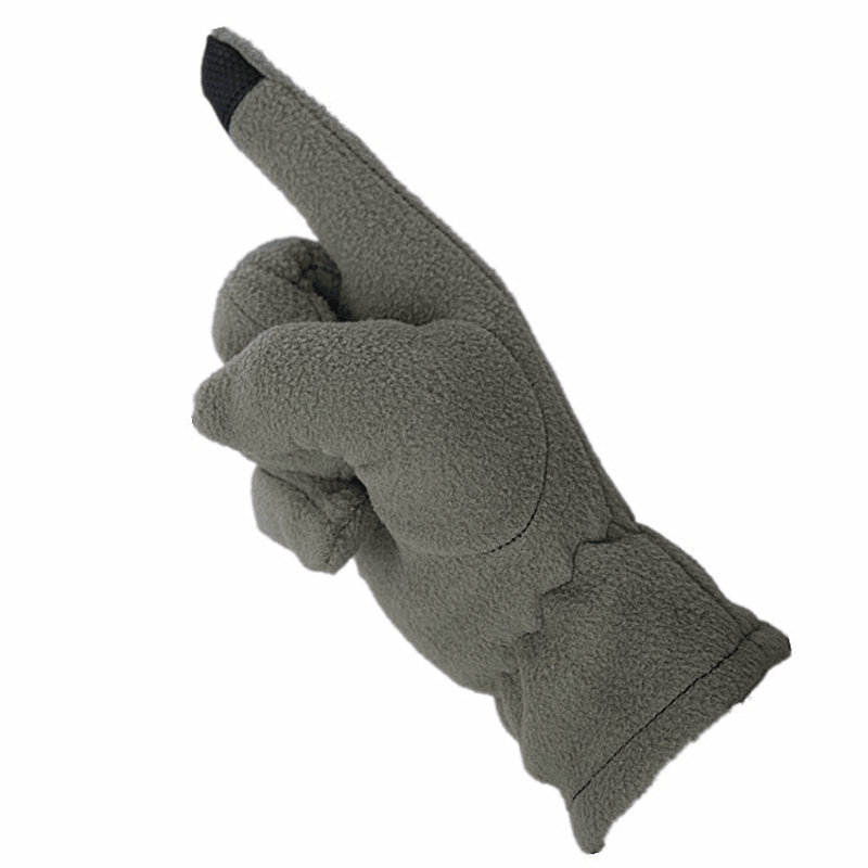 Polar Fleece Touch Screen Windproof Warm Sensitive Comfortable Durable Gloves - Trendha