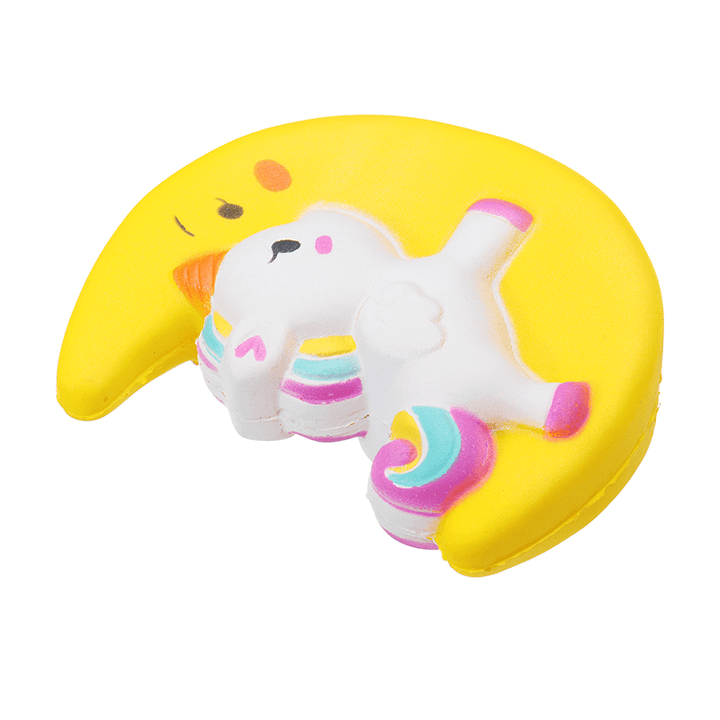 Cartoon Unicorn Moon Pegasus Squishy 11Cm Slow Rising Collection Gift Toy - Trendha