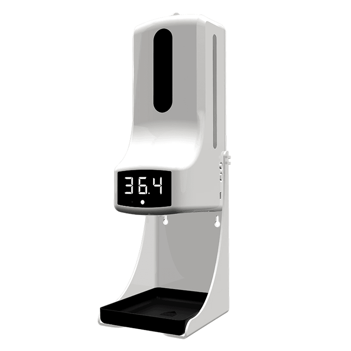 Non-Contact Wall-Mounted Digital Infrared Thermometer with 160Cm Tripod Stand 1000Ml Automatic Sensor Soap Dispenser - Trendha