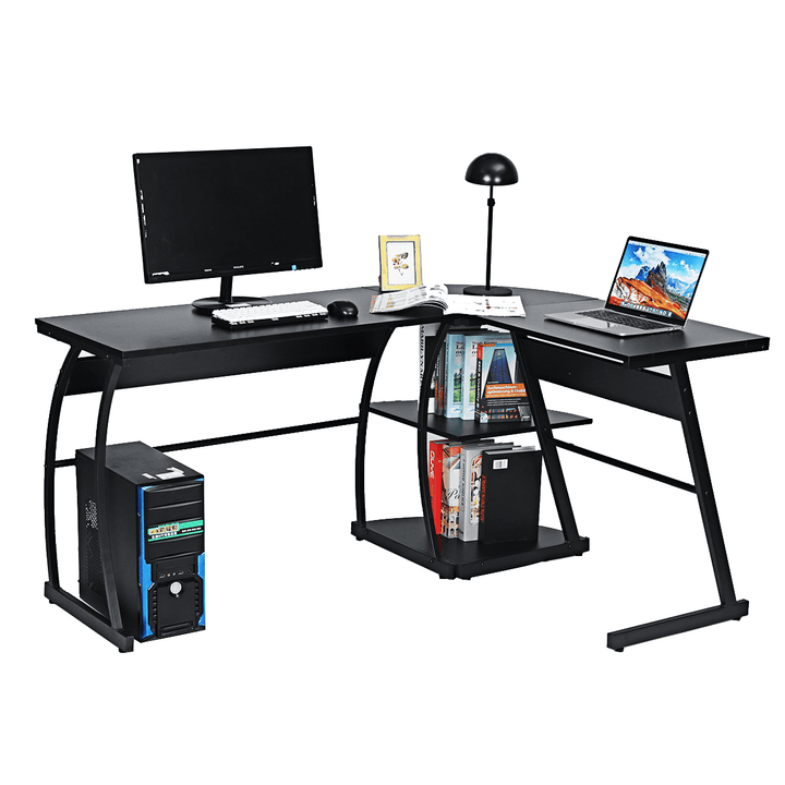 L-Shape Desk 73 Inch Corner Computer Desk Laptop PC Table Workstation Study Gaming Office - Trendha