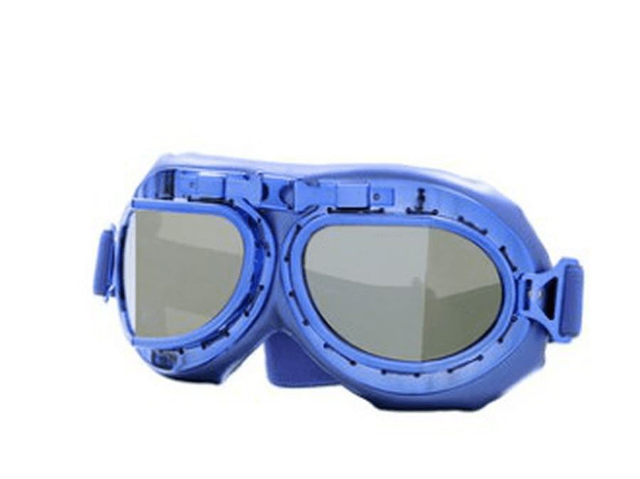 Blue Vintage Pilot Goggles - Trendha