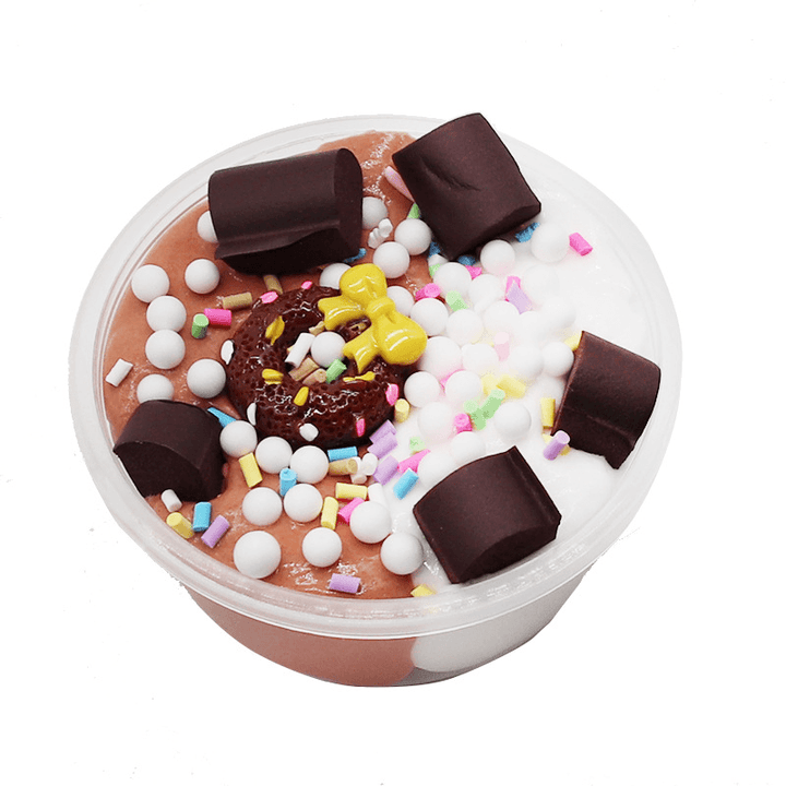 Donut Slime Chocolate Candy Cotton Mud Cloud Clay 100Ml Decompression Toys - Trendha