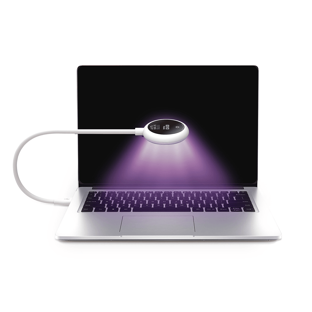 59S 2 in 1 LED UV Disinfection Lamp USB 5 Levels Illumination Light Ultraviolet Sterilizer Germicidal Light for Mask Glasses Keyboard Tableware - Trendha