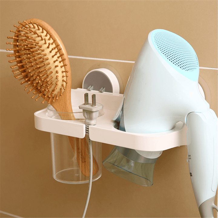 Bathroom Punch Free Multifunctional Hair Dryer Rack - Trendha