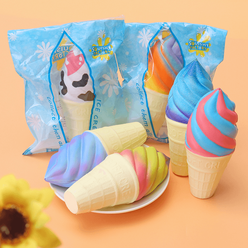 Squishy Ice Cream 15.4*6.2*6.2Cm Slow Rising with Packaging Collection Gift Soft Toy - Trendha