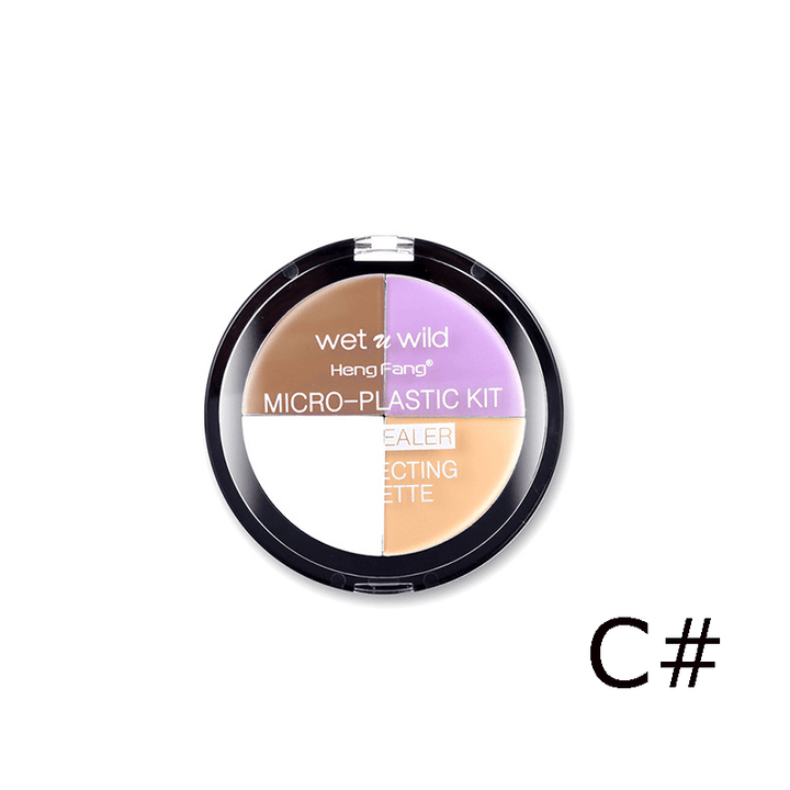 3 Style 4 Colors Natural Concealer Foundation Base Face Cream Make up Bronzer Long Lasting - Trendha
