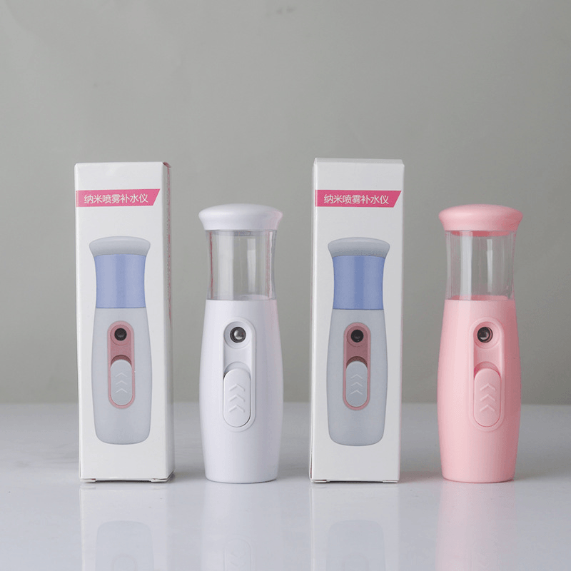 Mist Sprayer Facial Skin Moisturizing Steamer USB Rechargeable Face Humidifier Mist Spray Bottle Lady Skin Care - Trendha
