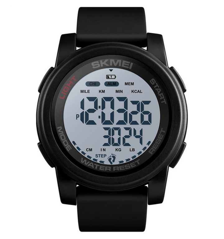 SKMEI 1469 Calorie Pedometer Countdown Waterproof Luminous Sports Digital Watch Men Watch - Trendha