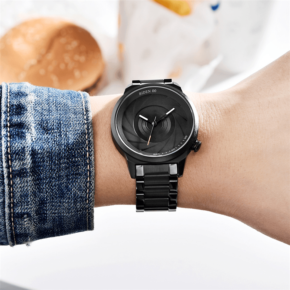 BIDEN BD0109 Photographer Series Creative Wrist Watch Unique Design Analog Quartz Watch - Trendha