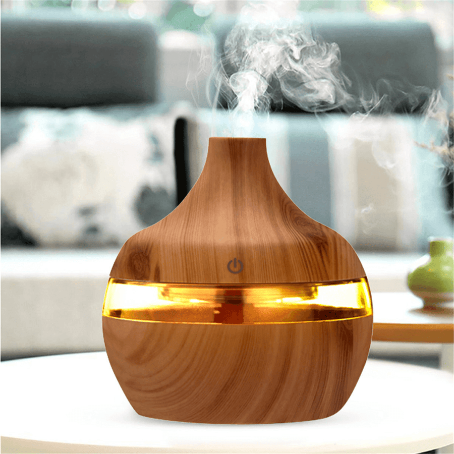 300Ml Electric Ultrasonic Air Mist Humidifier Purifier Aroma Diffuser 7 Colors LED USB Charging for Bedroom Home Car Office - Trendha