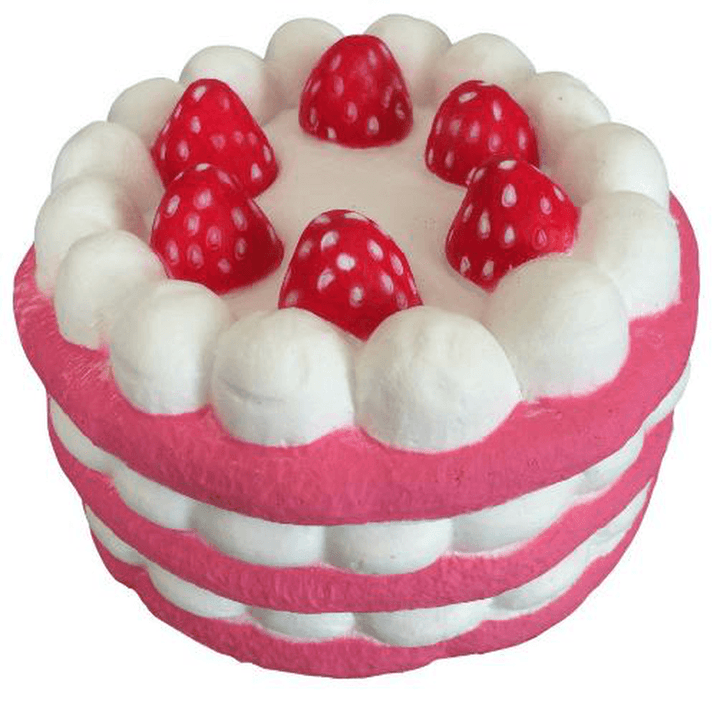 Squishy Cuteyard Tag Jumbo Strawberry Cake Licensed Slow Rising Original Packaging Collection Gift Decor - Trendha