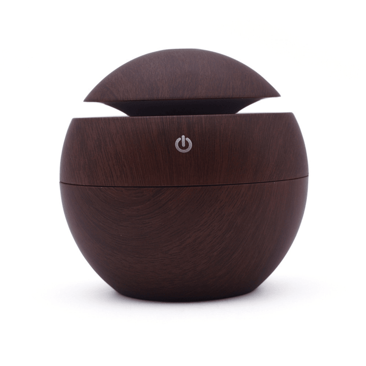 130Ml Portable round USB Air Humidifier Ultrasonic Aroma Diffuser Mist Maker with LED Night Light for Car Home Office - Trendha