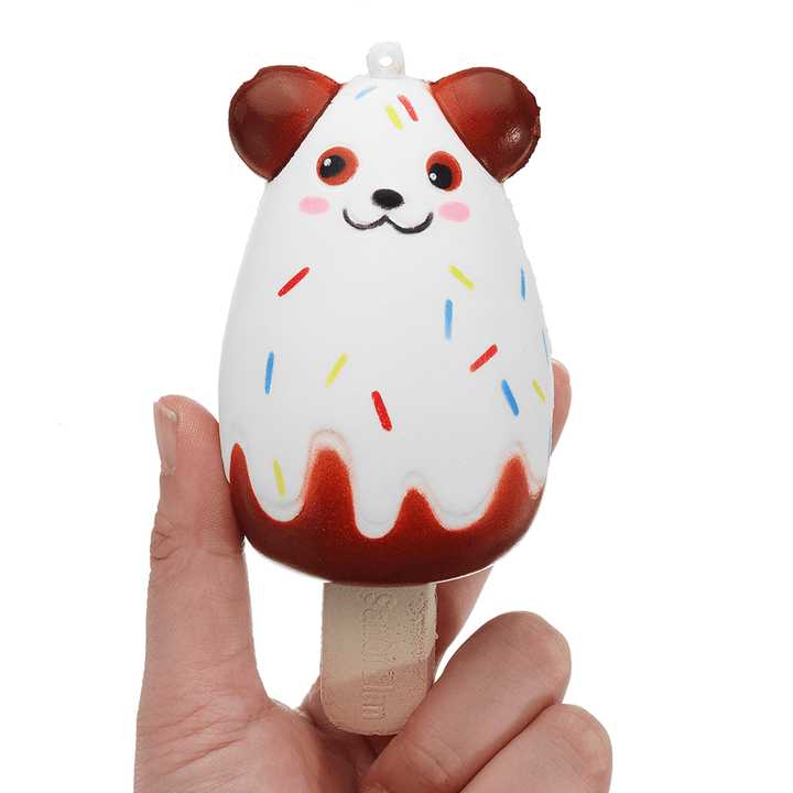 Sanqi Elan Bear Popsicle Ice-Lolly Squishy 12*5.5CM Licensed Slow Rising Soft Toy with Packaging - Trendha
