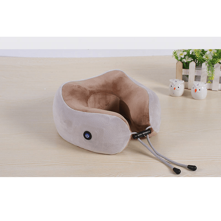 Multi-Function Electric Massage U-Shaped Pillow Shoulder Neck Support Cervical Massager - Trendha