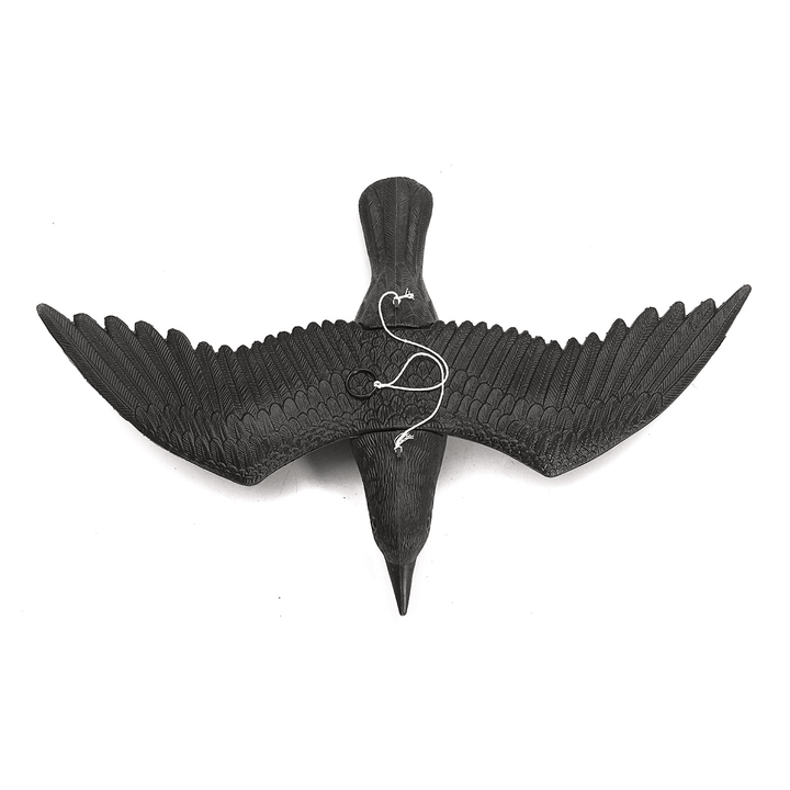 Fake Flying Falcon Crow Hallowmas Decorations Hunting Shooting Decoy Deterrent Repeller Garden Lawn - Trendha