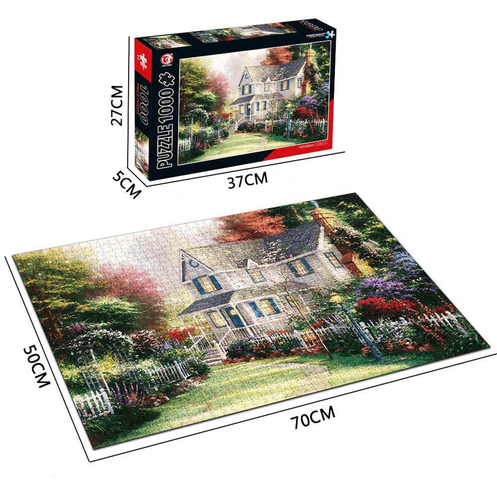 1000 Pieces Landscape Architecture Scene Series Decompression Jigsaw Puzzle Toy Indoor Toys - Trendha