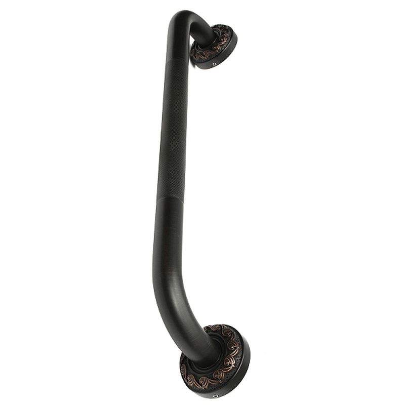 Black Bronze Wall Mounted Towel Rail Bar Grab Support Safety Handle - Trendha