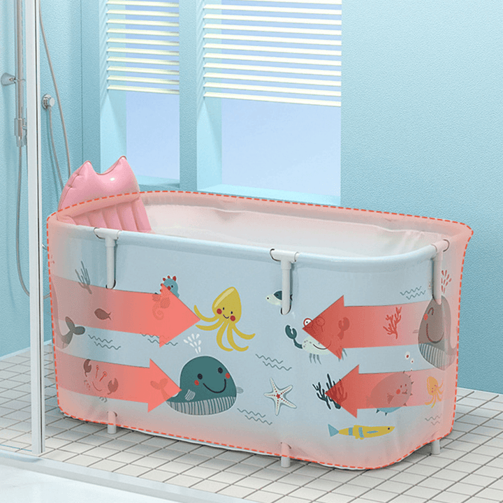 Bathtub Portable Folding Insulation for Adult Children Swimming Pool Large Plastic Bath Bucket - Trendha
