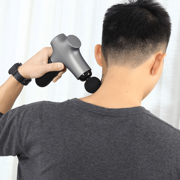 2000Mah Electric Fascia Massager 3 Speeds Muscle Vibration Relaxer Pain Relief Therapy Device with 3 Massage Head - Trendha