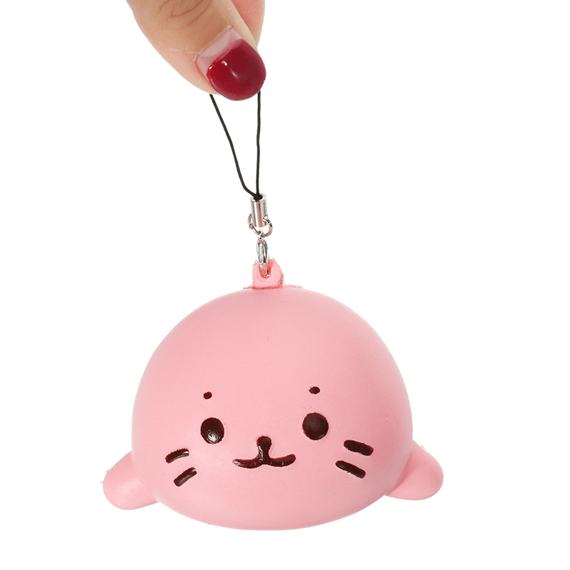 Squishy Seals Slow Rising 7Cm Cute Soft Squishy with Chain Kid Toy - Trendha