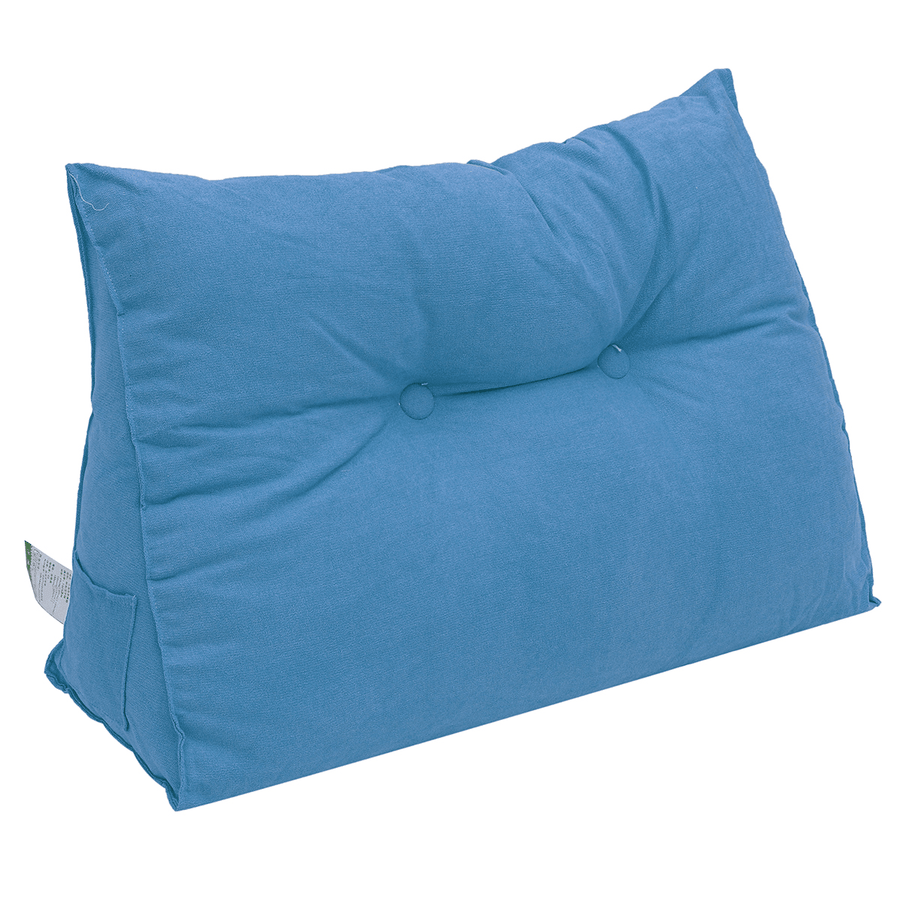 Bedside Sofa Cushion Triangular Big Long Backrest Pillow Large Backrest Soft Bed Headrest - Trendha