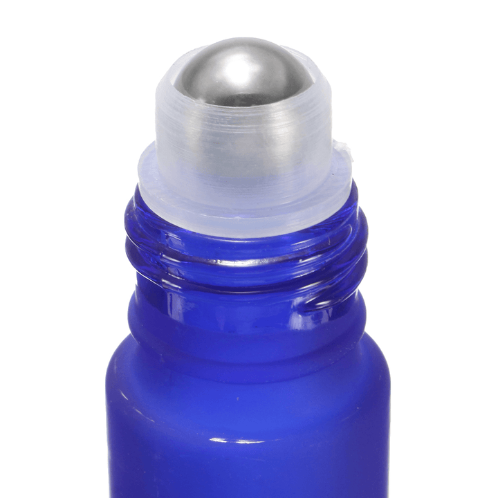 5PCS 10Ml 1/3Oz Cobalt BLUE ROLL on GLASS BOTTLE ESSENTIAL OIL Roller Ball - Trendha