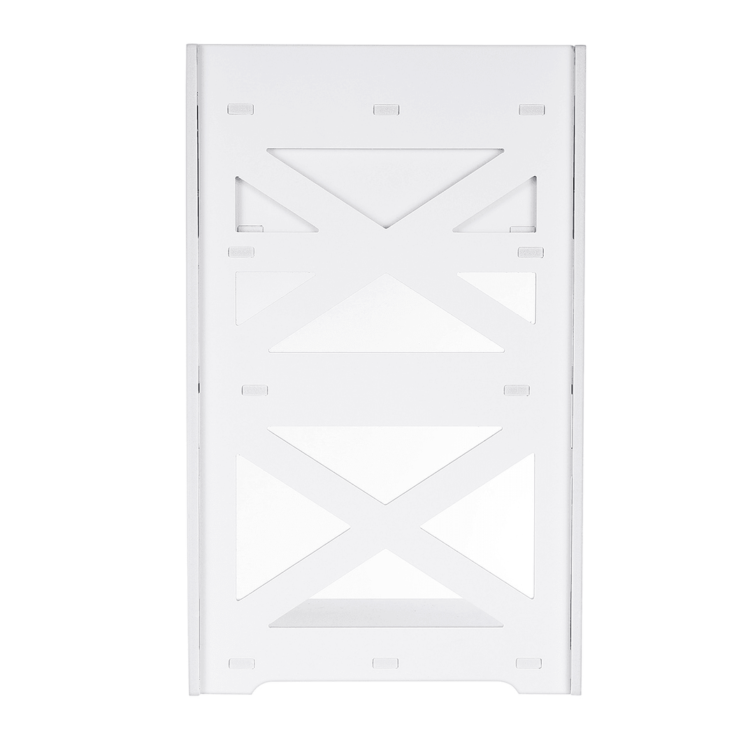 30*30*50Cm Retro Rural Style White Bedside Table Shelf Rack Cosmetic Storage Shelf - Trendha