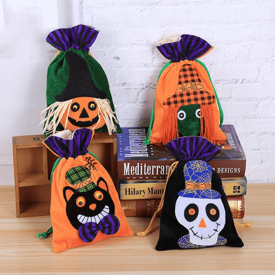 Halloween Children Chocolate Candy Packaging Bag Velvet Gift Bag - Trendha