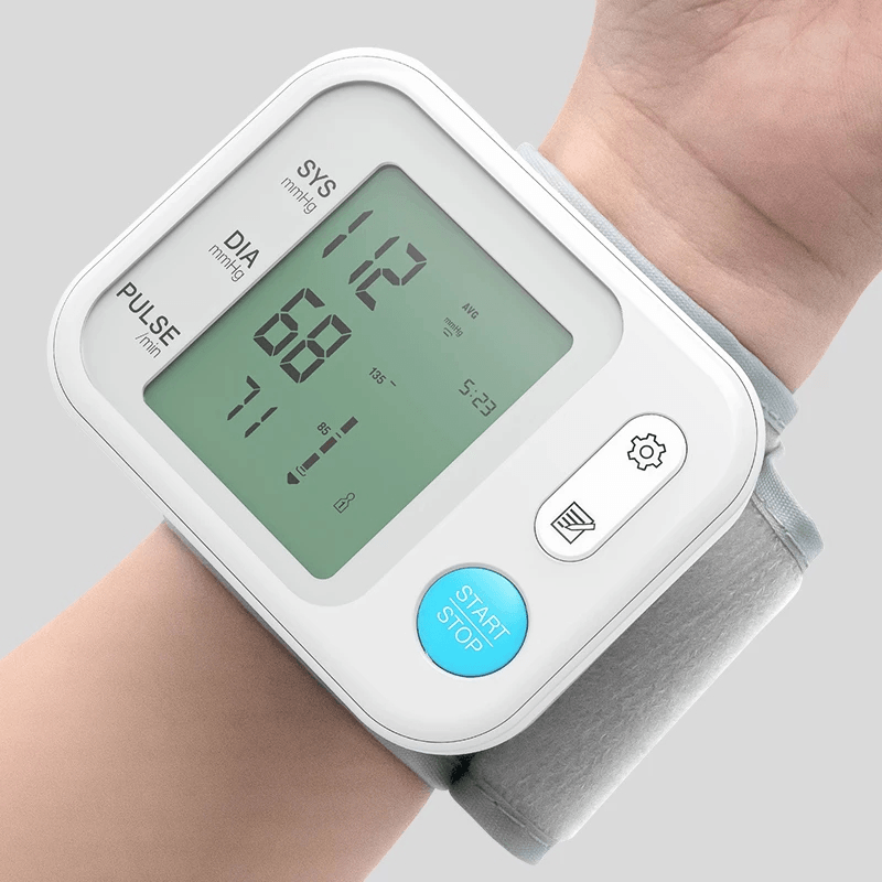 Cuff Wrist Blood Pressure Monitor Digital Automatic Sphygmomanometer Tonometer for Measuring Arterial Pressure - Trendha