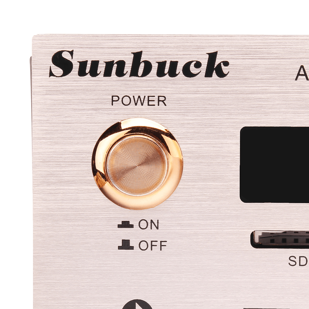 Sunbuck AV-580USB/BT Bluetooth4.0 5CH 400W+400W+120W Amplifier Support SD Card USB FM Microphone Gold - Trendha