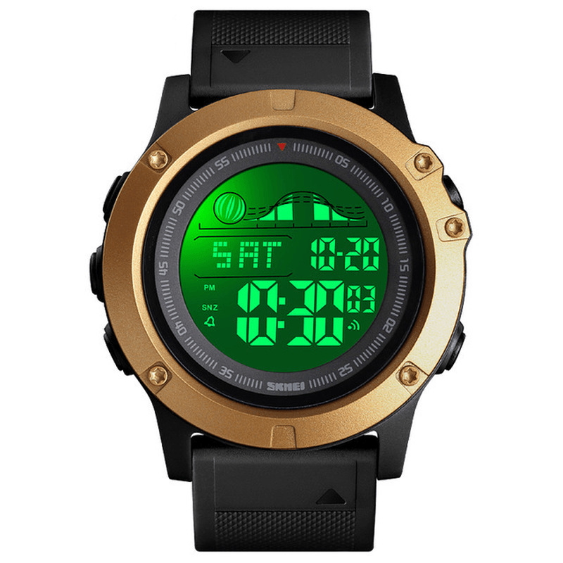 SKMEI 1476 Large Dial Multi-Function Chronograph Alarm Outdoor Sports Waterproof Men Watch Digital Watch - Trendha